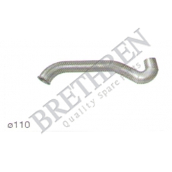 384319-SCANIA, -EXHAUST PIPE